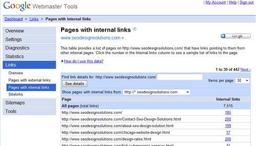 google-internal-links google-internal-links