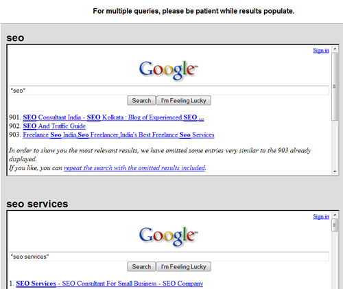 minimal-results-seo End of competing sites for keyword SEO