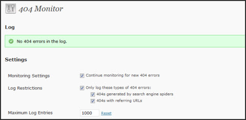 wordpress-404-monitor SEO Ultimate 404 Monitor Dashboard