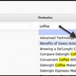 Just type in a keyword and related posts are displayed