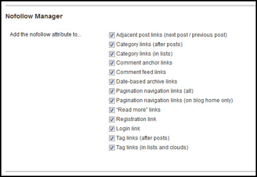 The SEO Ultimate Nofollow Manager