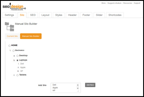 SEO Design Framework Silo Builder