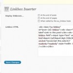 Screen Capture of SEO Ultimate Linkbox Inserter Module